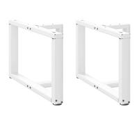 Vidaxl Pieds De Table Basse Forme De T 2 Pcs 60x25x(42-43) Cm Acier