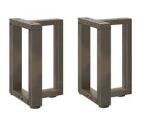 Vidaxl Pieds De Table Basse Forme De T 2 Pcs Acier 28x25x(42-43)Cm