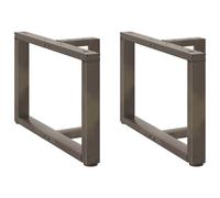 Vidaxl Pieds De Table Basse Forme De T 2 Pcs Acier 60x25x(42-43)Cm