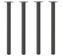 vidaXL Pieds de Table Console 4 pièces Anthracite 72-74 cm Acier