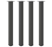 vidaXL Pieds de table de bar 4 pièces acier anthracite 100–102 cm