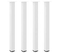 vidaXL Pieds de table basse 4 pièces blancs 90–92 cm acier