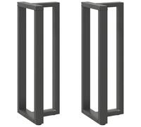 vidaXL Pieds de table de bar en T 2 pièces Anthracite 40×35×(110–111) cm Acier