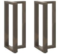vidaXL Pieds de table de bar en T 4013075 – 2 pièces, 40×35×(90–91) cm, acier, noir