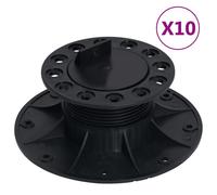 Vidaxl Pieds De Terrasse Réglables 10 Pcs 60-88 Mm