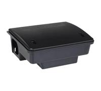 vidaXL Pièges à Souris 4 pcs Noir 23x19x9,5 cm, boîte à Rats, appât pour Souris, boîte à appâts pour Rats, boîte à appâts, Station d'appât pour Rats