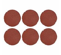 vidaXL Pierre de marchage 6 pcs Rouge Ø 45 x 1,8 cm Caoutchouc, Dalles de Jardin, déco extérieure Moderne, Ornements résistants UV, Touches printanières pour Votre Espace