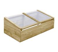 vidaXL Pin Imprégné Lit Surélevé Jardin Serre Froide Jardinière Bac à Fleurs