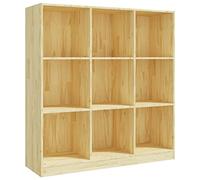 vidaXL Pin Massif Bibliothèque Séparateur de Pièce Cloison de Séparation Armoire à Livres Rangement Diviseur Paravent 104x33,5x110 cm