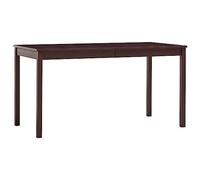 vidaXL Pin Table de Salle à Manger Table à Dîner Table de Cuisine Table de Repas Meuble à Dîner Table à Manger Maison Intérieur Marron Foncé 140x70x73 cm