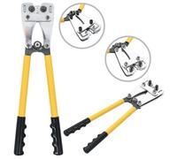 vidaXL Pince à sertir hydraulique – Outil de sertissage câble pour cosse tube – Jaune