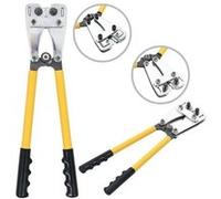 vidaXL Pince à sertir hydraulique – Outil de sertissage câble pour cosse tube – Jaune