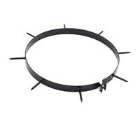 vidaXL Pince d'aérateur de gazon avec pointes 5 pcs Noir Ø 300 mm Fer