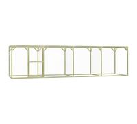 vidaXL Pinède Imprégnée Poulailler 1,5x6x1,5 m Enclos Clapier Cage Animaux