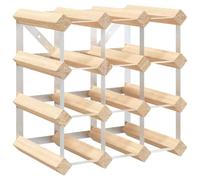 Casier à bouteilles 12 bouteilles Pinède solide Beige G