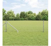 vidaXL Piquet de clôture à enfoncer au sol 26 pc Argenté 3350203