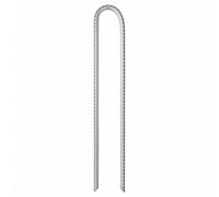 vidaXL Piquets de tente 6 pcs. Forme en U 37 cm Ø10 mm Acier galvanisé