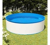 VidaXL Piscine avec écumoire suspendue et pompe 350x90 cm Blanc