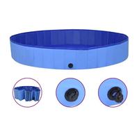 vidaXL Piscine pliable pour chiens Bleu 200x30 cm PVC