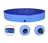 VidaXL Piscine pliable pour chiens Bleu 200x30 cm PVC