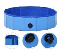 Vidaxl Piscine Pliable Pour Chiens Bleu 80x20 Cm Pvc