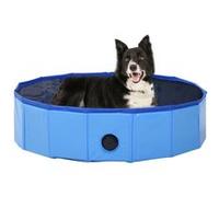 Vidaxl Piscine Pliable Pour Chiens Bleu 80x20 Cm Pvc