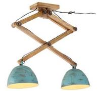 vidaXL Plafondlamp 25 W E27 29x18x85 cm verweerd blauw371933 Bleu G