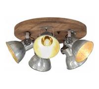 Plafondlamp 25 W E27 50x50x25 cm vintage zilverkleurig371829