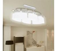 4x Plafonnier avec Abat-jours en Verre Ellipsoïde Lampe Suspendue vidaXL