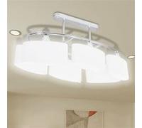 Vidaxl Plafonnier Avec Abat-Jour En Verre Pour 6 Ampoules E14 Multicolore