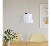 vidaXL Plafondlampenkap Ø45x28 cm wicker wit364370 Blanc G