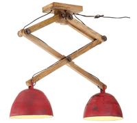 Vidaxl Plafonnier 25 W Rouge Délavé 29x18x85 Cm E27