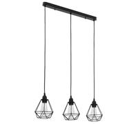 vidaXL Plafonnier 3 Ampoules Lampe Suspendue Luminaire Eclairage Intérieur Salon Hall d'Entrée Chambre Salle à Manger Maison 281633