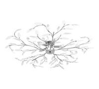 Vidaxl Plafonnier À Bras Feuille En Cristal Acrylique 5 Ampoules E14 Blanc
