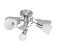 vidaXL Plafonnier Abat-jour Verre 3 Ampoules Luminaire Lampe Suspension Lustre 240983