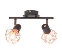 vidaXL Plafonnier avec 2 Projecteurs Lampe de Plafond Eclairage Lustre Luminaire de Salon Salle de Séjour Maison Intérieur 244389