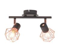 vidaXL Plafonnier avec 2 Projecteurs Lampe de Plafond Eclairage Lustre Luminaire de Salon Salle de Séjour Maison Intérieur 244389