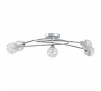 vidaXL Plafonnier avec abat-jour en maille métallique pour 5 LED G9