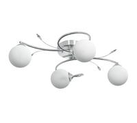 Vidaxl Plafonnier Avec Abat-Jour Ronds En Verre Pour 4 Led G9
