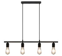 Vidaxl Plafonnier Avec Ampoules ¿¿ Filament 2 W Noir 80 Cm E27 Noir