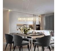 vidaXL Plafonnier avec Perles de Cristal Lampe Lustre Luminaire Eclairage Suspension Salon Bureau Salle à Manger Chambre 50860 Gris G