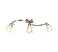 vidaXL Plafonnier et Abat-jour Lustre Lampe Suspendue Luminaire d'Intérieur Salon Chambre à Coucher Verre Transparent 3 289230 Multicolore G