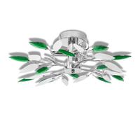 Vidaxl Plafonnier Et Bras En Forme De Feuille Acrylique 3 Ampoules E14 Multicolore