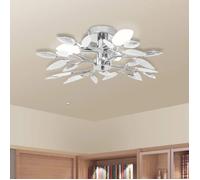 vidaXL Plafonnier Forme Feuille Acrylique 3 Ampoule Lampe Suspension Lustre 240980