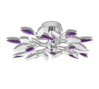 vidaXL Plafonnier Forme Feuille Acrylique 4 Ampoule Lustre Lampe Suspension
