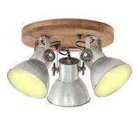 vidaXL Plafonnier Industriel Lampe Suspendue Applique Murale Eclairage Luminaire Salon Salle de Séjour Salle à Manger 25 W Argenté 42x27 cm E27 Argent