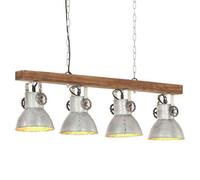 vidaXL Plafonnier Industriel Lampe Suspendue Eclairage Luminaire Salon Salle à Manger Cuisine Maison Intérieur Argenté E27 320521