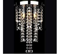 vidaXL Plafonnier Métal Blanc Perles Cristal Lustre Lumière Lampe Suspension 241382