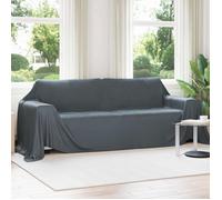 VIDAXL Plaid polaire gris foncé 350 x 270 cm - Couverture douce en polyester