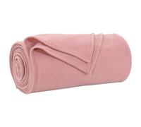 vidaXL Couverture Jeté Rose 270 x 240 cm, Toison en fleece léger, Décorative